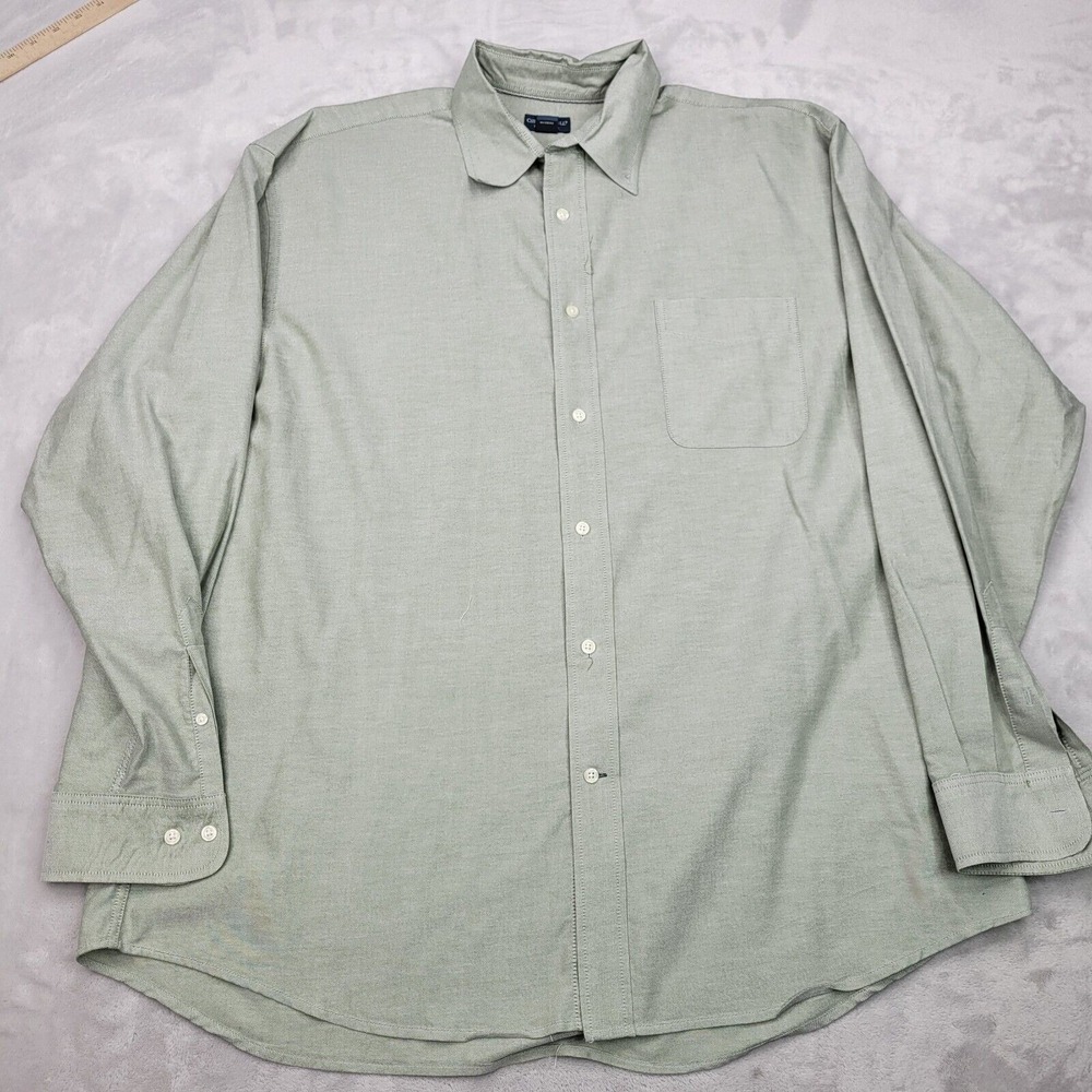 Chestnut Hill Shirt Men XXL Grey  Button Up Dress Oxford Formal Suit Adult 2XL